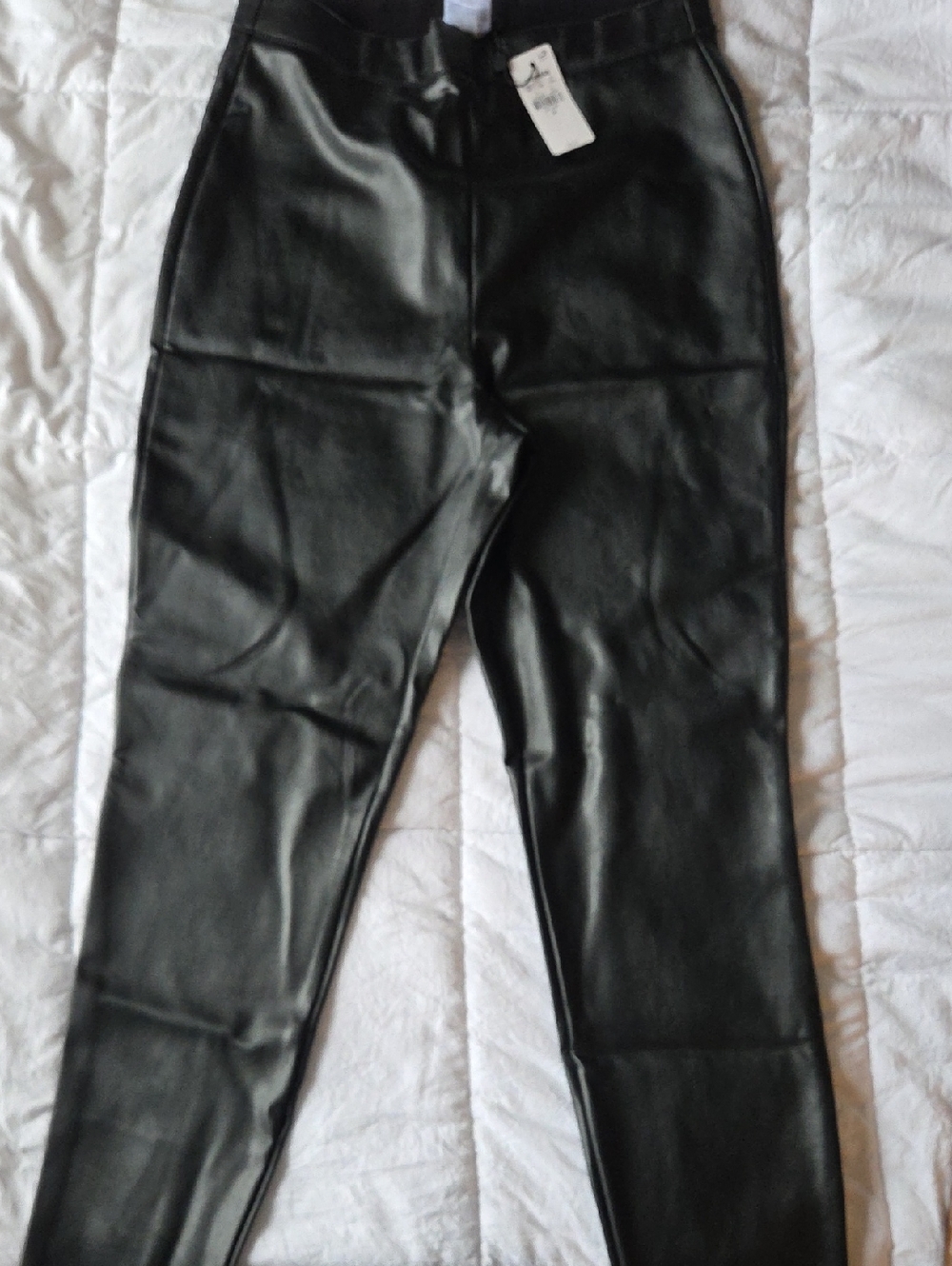 Express Black Faux Leather High-Rise Leggings